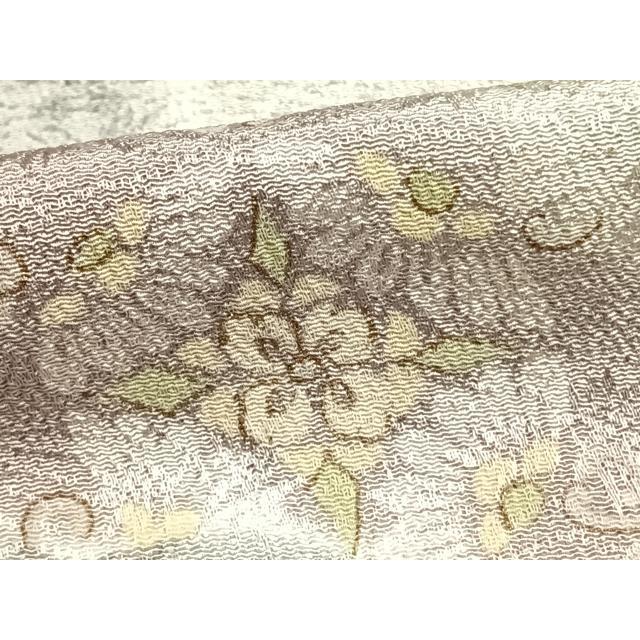 平和屋着物▽訪問着　単衣　花丸文　暈し染め　金彩　ロング丈　正絹　逸品　AAAZ9190fy