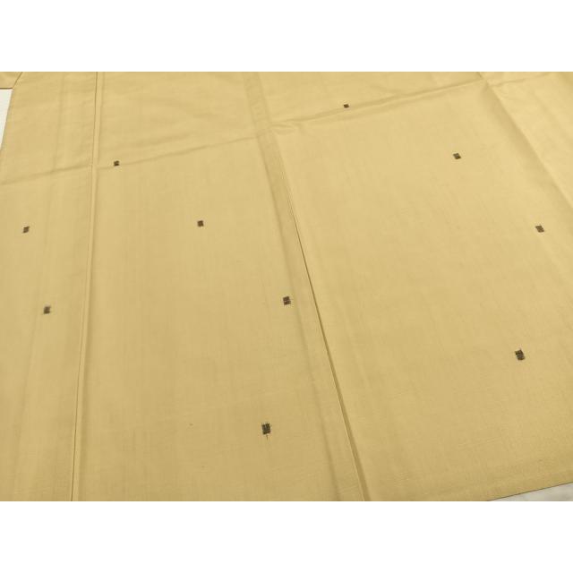 平和屋着物▽上質な紬 単衣 色紙文 正絹 逸品 未使用 AAAZ9659fy