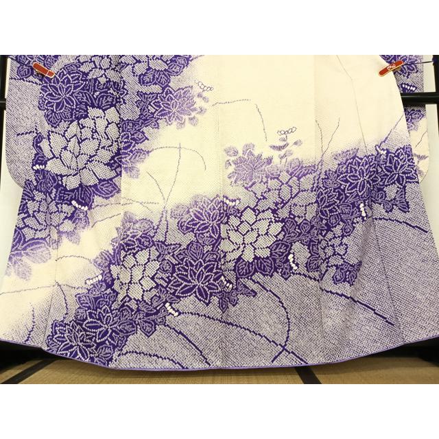 平和屋着物●豪華振袖　絞り　草花文　正絹　逸品　AABA0415zg 平和屋着物○豪華振袖 絞り 草花文 正絹 逸品 AABA0415zg