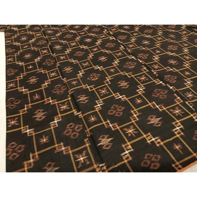 平和屋着物○国指定重要無形文化財 本場久米島紬 手織 菱