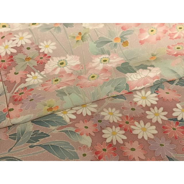 平和屋着物○本加賀友禅作家 明博 色留袖 草花文 正絹 逸品 未