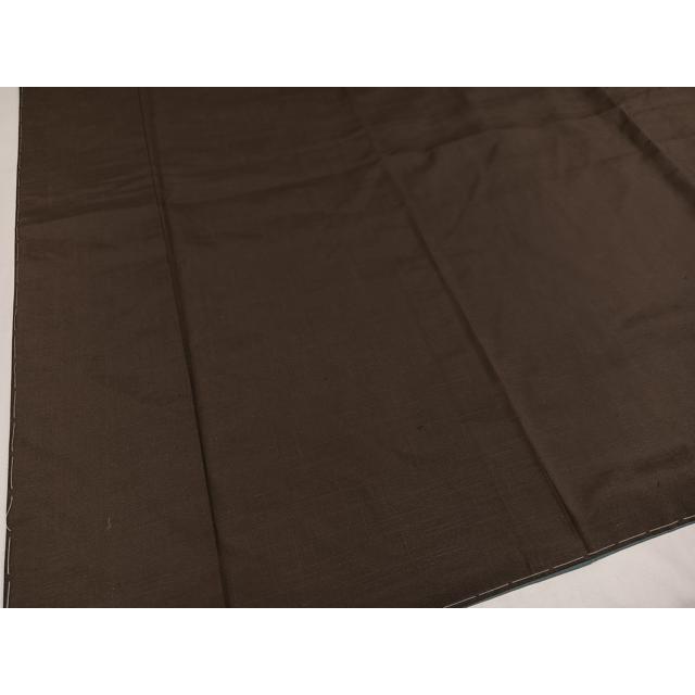 平和屋着物○上質な紬 色無地 赤墨色 正絹 逸品 未使用 AABA1298ph