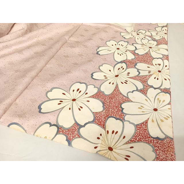 平和屋着物●豪華振袖　舞花文　暈し染め　ロング丈　正絹　逸品　AABF1040cs 平和屋着物○豪華振袖 舞花文 暈し染め ロング丈 正絹 逸品 AABF1040cs