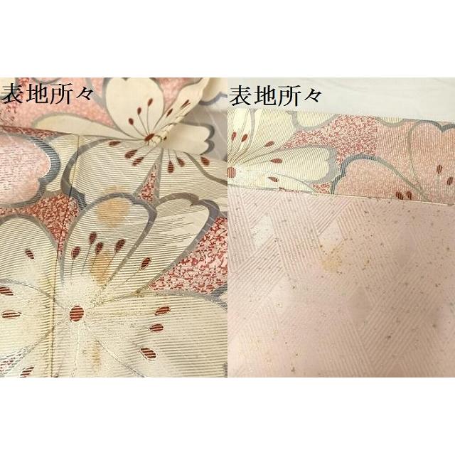 平和屋着物●極上　両面　半幅帯　舞桜　逸品　DZAB4267kh6 平和屋着物□豪華振袖 舞桜 金彩 正絹 逸品 DABF0760yaの通販 by 平和