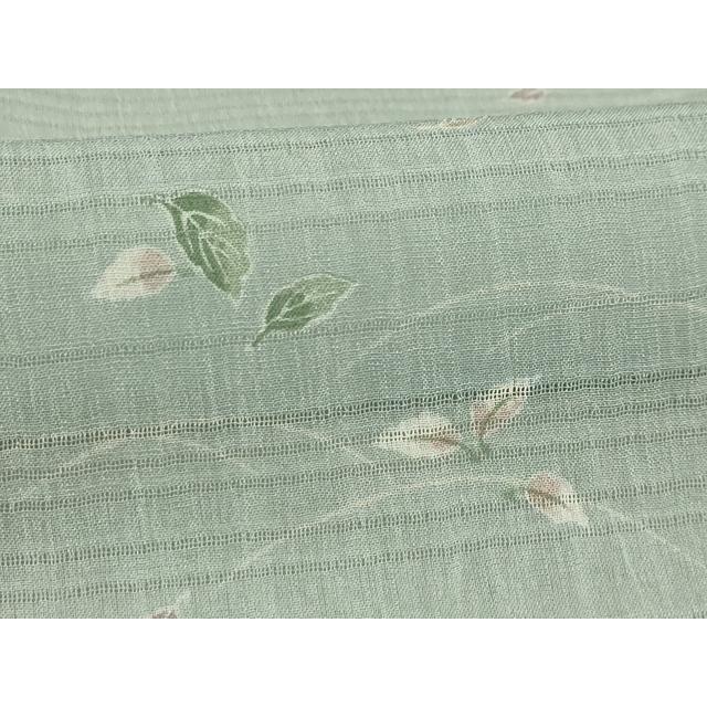 平和屋着物＊夏物　小紋　絽　舞葉文　洗える着物　AABA5647sx 平和屋着物＊夏物 小紋 絽 舞葉文 洗える着物 AABA5647sx