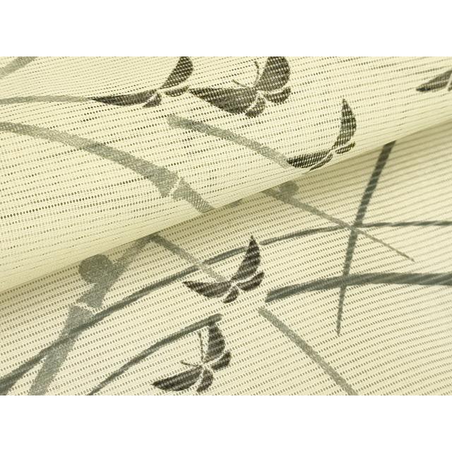平和屋着物＊夏物　小紋　絽　舞蝶文　暈し染め　正絹　逸品　AABA5704sx 平和屋着物＊夏物 小紋 絽 舞蝶文 暈し染め 正絹 逸品 AABA5704sx