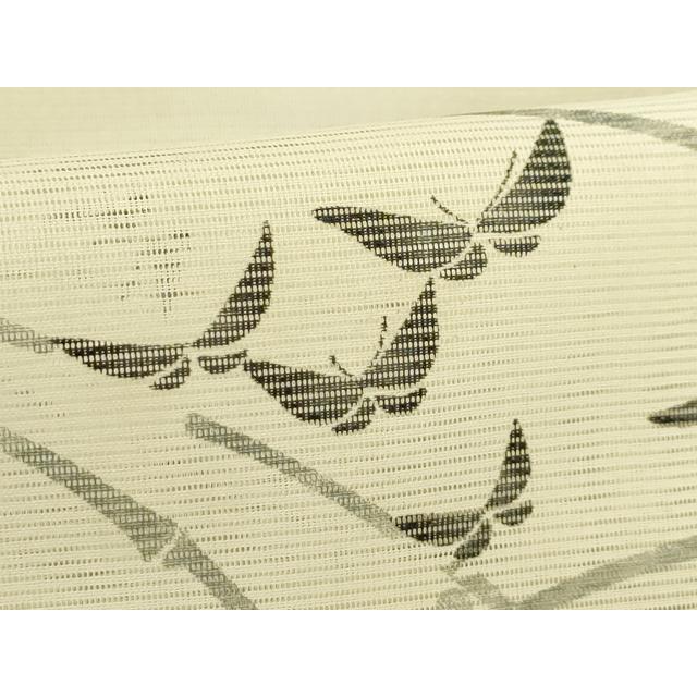 平和屋着物＊夏物　小紋　絽　舞蝶文　暈し染め　正絹　逸品　AABA5704sx 平和屋着物＊夏物 小紋 絽 舞蝶文 暈し染め 正絹 逸品 AABA5704sx