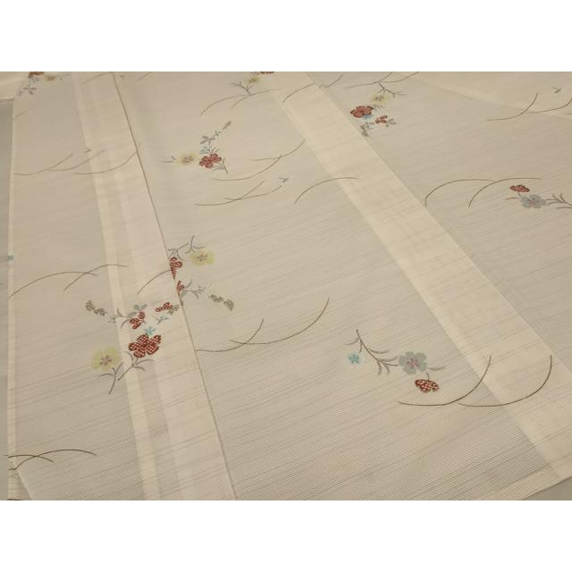 平和屋着物＊夏物 小紋 絽 芝花文 正絹 逸品 未使用 AABA6559jd