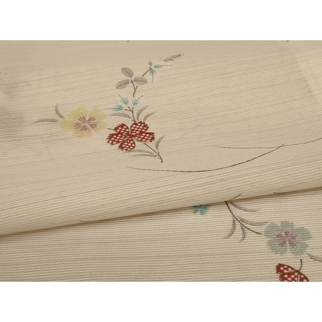 平和屋着物＊夏物 小紋 絽 芝花文 正絹 逸品 未使用 AABA6559jd