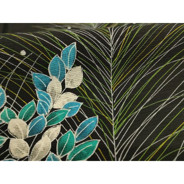 平和屋着物＊夏物 訪問着 絽 草花文 ロング丈 正絹 逸品 AABA6562jd