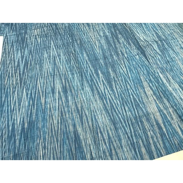 平和屋着物▽上質な紬 単衣 霞文 ゑり善扱い たとう