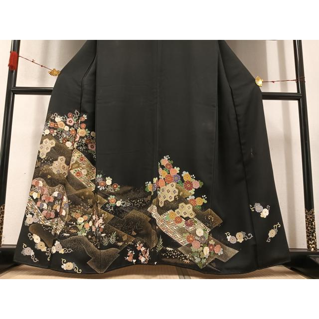 平和屋着物○京友禅の第一人者 松井青々 黒留袖 駒