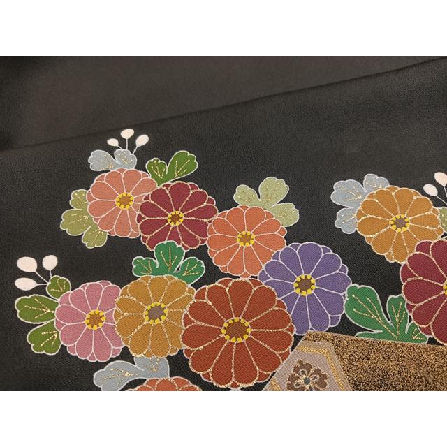 平和屋着物○京友禅の第一人者 松井青々 黒留袖 駒