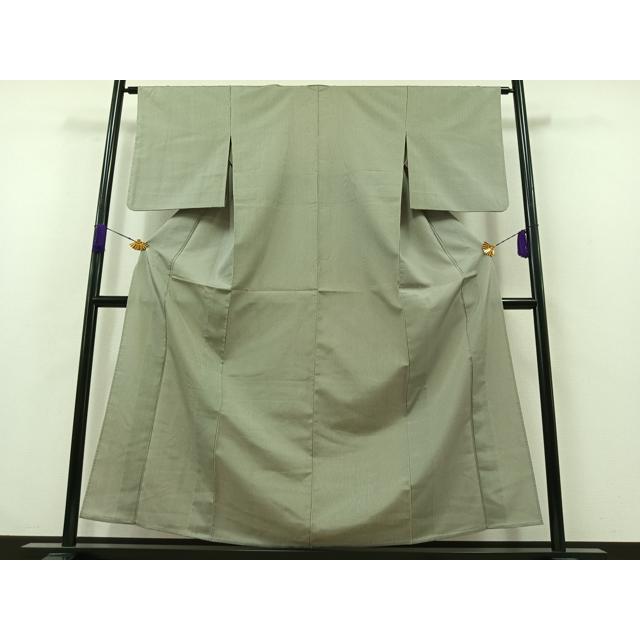 平和屋着物▽お召 単衣 縞 ゑり善扱い 正絹 逸品 AABA9558jh : 平和屋