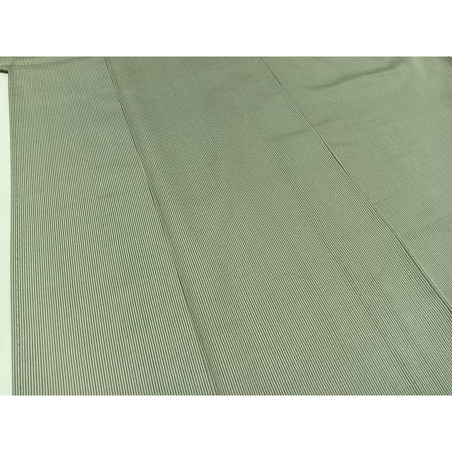 平和屋着物●お召　竹縞　正絹　逸品　AABG0477ph 平和屋着物▽お召 単衣 縞 ゑり善扱い 正絹 逸品 AABA9558jh : 平和屋