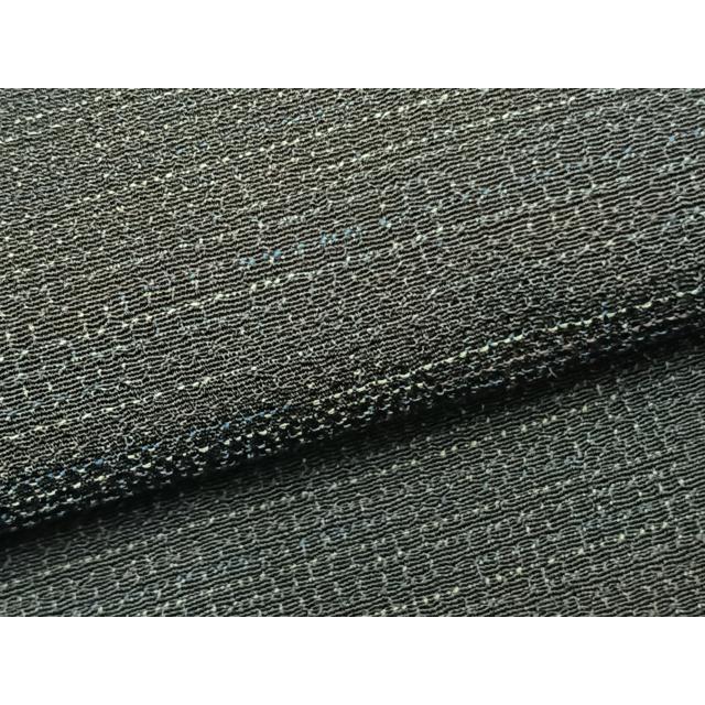平和屋着物▽男性 お召 単衣 アンサンブル 霞文 正絹 逸品 AABB2300fy