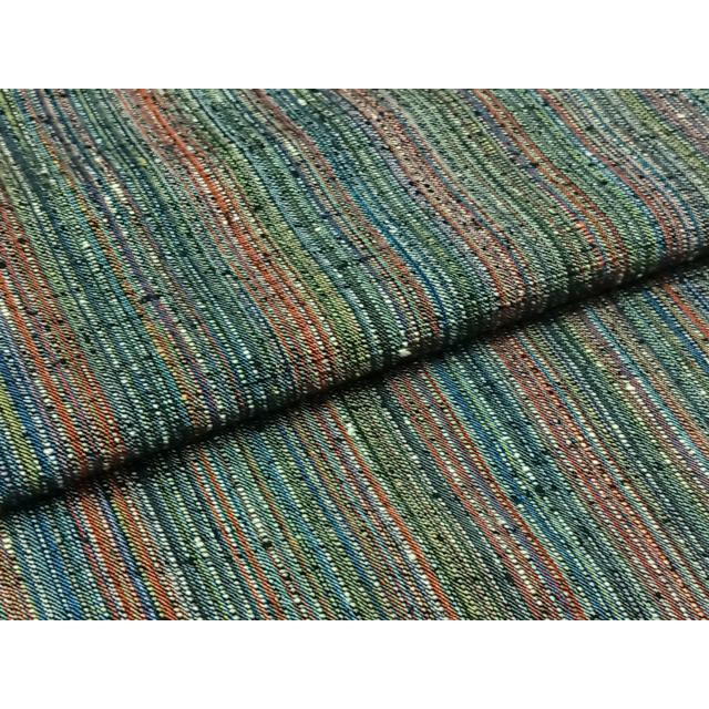 平和屋着物▽上質な紬 単衣 縞 正絹 逸品 AABB3920jh