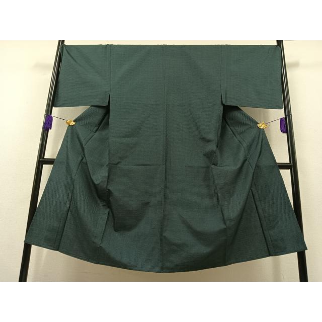 平和屋着物▽男性　本場大島紬　単衣　100亀甲　総詰め　正絹　逸品　AABB6201jh_1