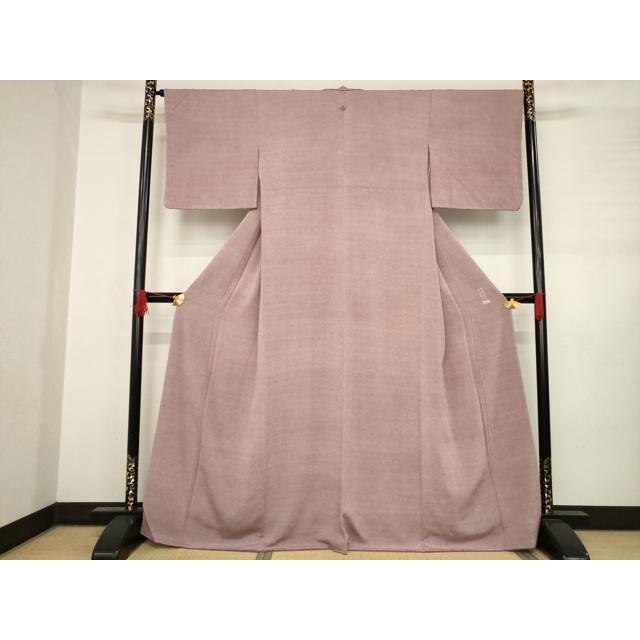 平和屋着物○彫：町谷弘之 染：清水峯州 江戸小紋 極小鮫小紋柄 鬼しぼ