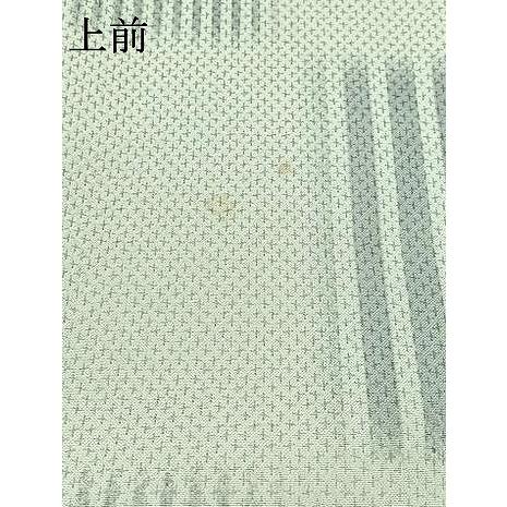 平和屋着物▽お召　単衣　市松文　正絹　逸品　AABB7755jh