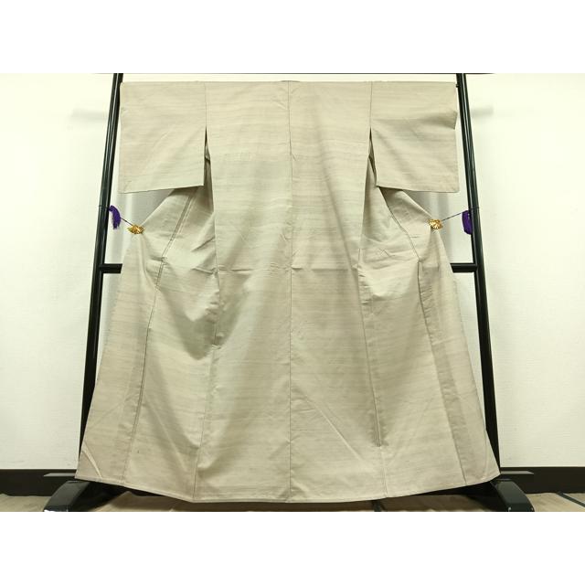 平和屋着物▽紅花紬 米沢 単衣 横段文 正絹 逸品 AABB8032jh : 平和屋