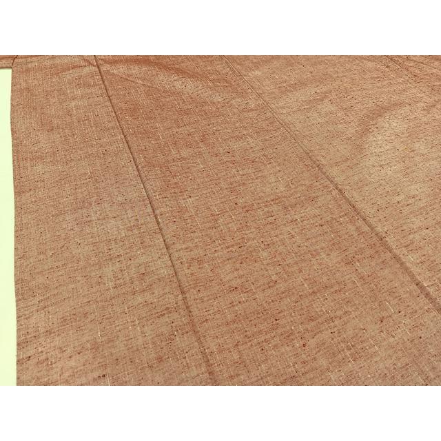 平和屋着物▽上質な紬 単衣 霞文 正絹 逸品 AABB8391jh