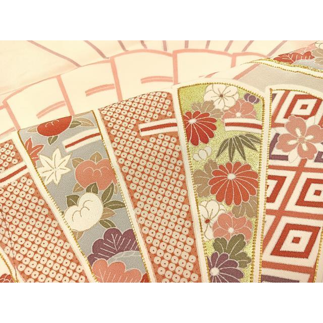 平和屋着物○豪華振袖 駒刺繍 檜扇吉祥花文 金彩 正絹 逸品 AABC0630ph