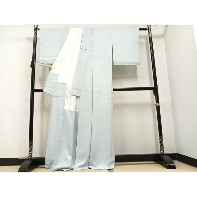 平和屋着物●上質な色無地　草花地紋　蕎麦切色 　正絹　逸品　未使用　AABC0668ph 平和屋着物○上質な色無地 草花地紋 蕎麦切色 正絹 逸品 未