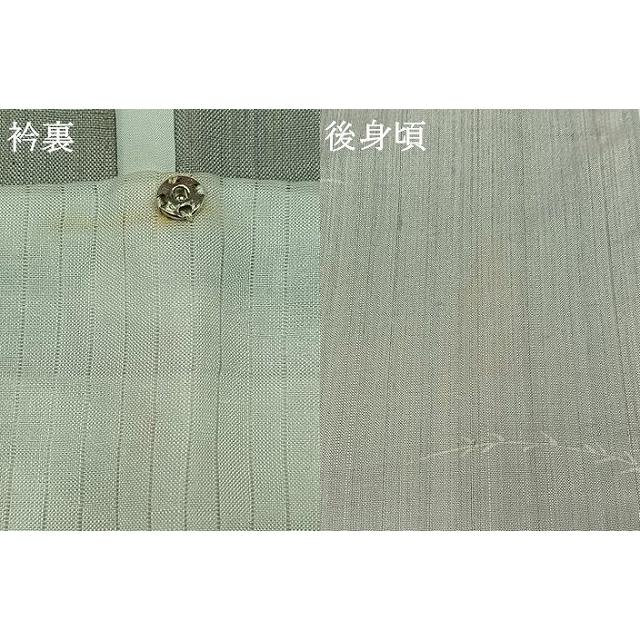 平和屋着物▽訪問着　単衣　生紬　手描き　風景文　正絹　逸品　AABC0711jh