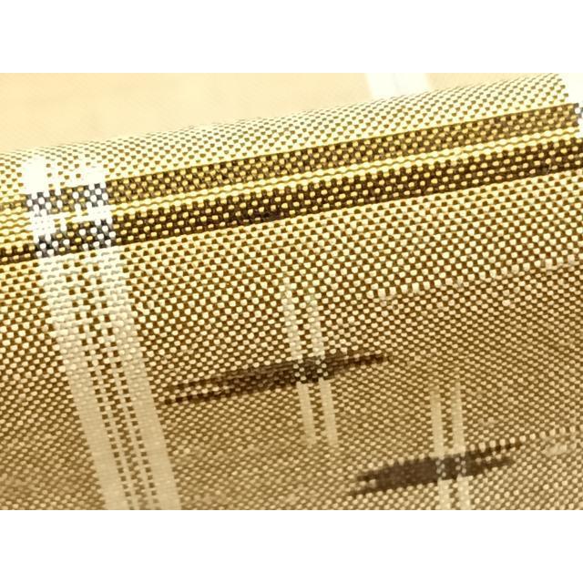 平和屋着物▽本場琉球絣　単衣　紬　正絹　逸品　AABC3745fy
