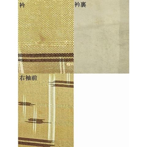 平和屋着物▽本場琉球絣　単衣　紬　正絹　逸品　AABC3745fy