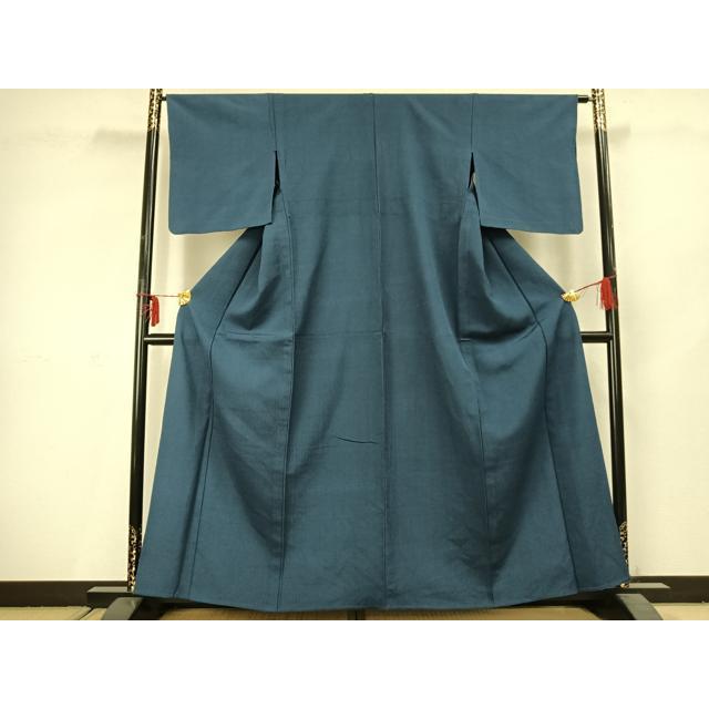 平和屋着物▽上質な色無地　単衣　紺鼠色　正絹　逸品　AABC3865fy 平和屋着物▽上質な色無地 単衣 紺鼠色 正絹 逸品 AABC3865fy : 平和屋