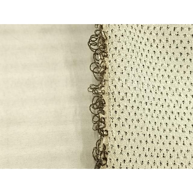 平和屋着物▽白鷹お召 単衣 蚊絣 正絹 逸品 未使用 AABC3984fy