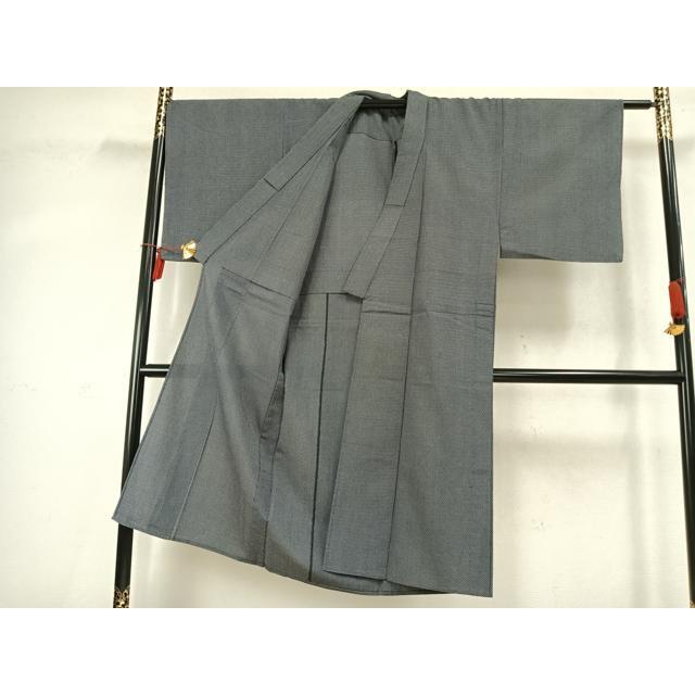 平和屋着物▽男性　単衣　小紋　霞文　AABD0050fy_2