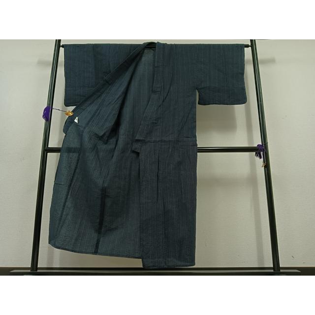 平和屋着物∴夏物　男性　浴衣　めんあさしじら　霞色　綿麻　逸品　新品　CABJ0218ng 平和屋着物∴夏物 男性 浴衣 阿波しじら織 縞 綿 AABD6046jh : 平和屋