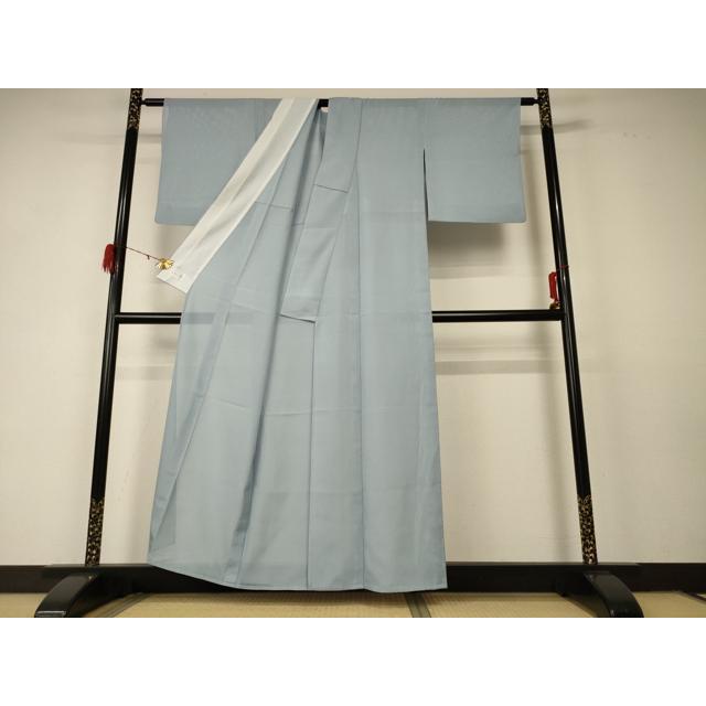 平和屋着物＊夏物　洗える最高級着物　＜英＞はなぶさ謹製　色無地　絽　空五倍子色　洗える着物　AABD3323jd 平和屋着物＊洗える最高級着物 ＜英＞はなぶさ謹製 夏物 色無地 絽 秘
