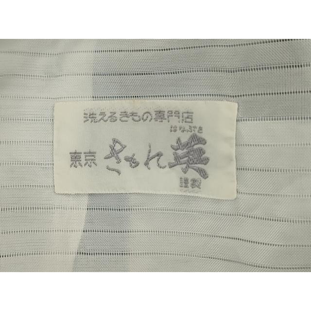 平和屋着物＊洗える最高級着物　＜英＞はなぶさ謹製　夏物　色無地　絽　秘色色　洗える着物　AABD6581jd 平和屋着物＊洗える最高級着物 ＜英＞はなぶさ謹製 夏物 色無地 絽 秘