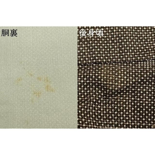 平和屋着物○本場大島紬 一元絣 草花文 正絹 逸品 AABD8711fy