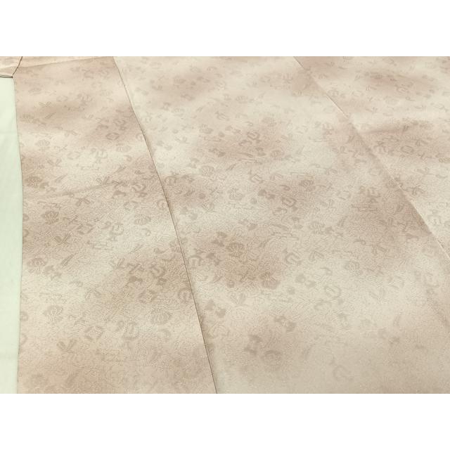 平和屋着物▽上質な小紋　単衣　宝尽くし地紋　暈し染め　高島屋扱い　正絹　逸品　未使用　AABD9453jh