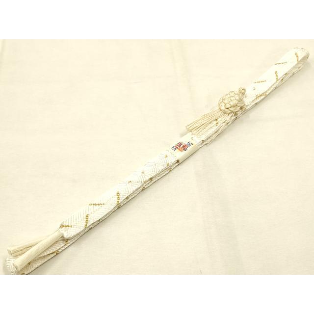 平和屋本店○和装小物 帯締め・帯揚げセット 礼装用 笹浪唐組 金糸 亀