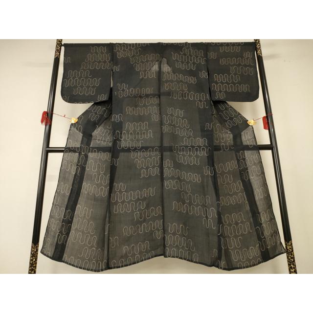 平和屋着物＊夏物　小千谷ちぢみ　幾何学文様　麻　逸品　AABB8248jd 平和屋着物＊夏物 本場小千谷ちぢみ 幾何学文様 麻 逸品 AABE4325jd