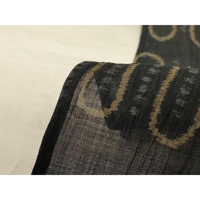 平和屋着物＊夏物 本場小千谷ちぢみ 幾何学文様 麻 逸品 AABE4325jd