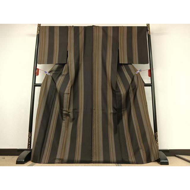平和屋着物●黄八丈　井桁絣　反端付き 　正絹　逸品　未使用　DABA4388az 平和屋着物○黄八丈 井桁絣 反端付き 正絹 逸品 未使用 DABA4388az