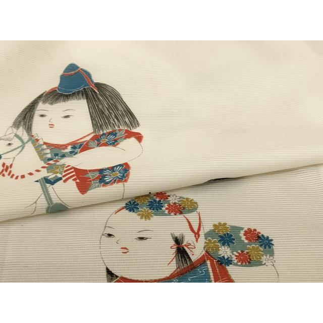 平和屋着物＊夏物　訪問着　絽　唐子　金彩　正絹　逸品　AABE7431jd