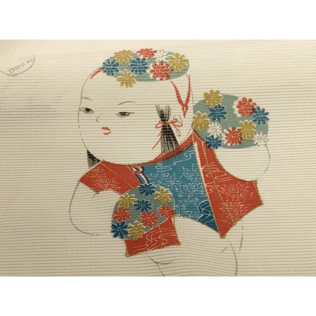 平和屋着物＊夏物　訪問着　絽　唐子　金彩　正絹　逸品　AABE7431jd