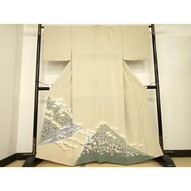 平和屋着物○本加賀友禅作家 白坂幸蔵 色留袖 松竹梅宝尽くし 正絹