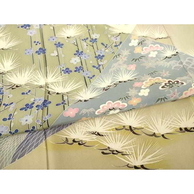 平和屋着物○本加賀友禅作家 白坂幸蔵 色留袖 松竹梅宝尽くし 正絹