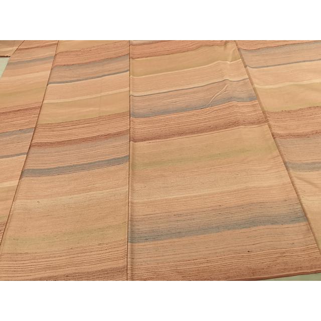 平和屋着物●紅花紬　米沢　横段文　正絹　逸品　AABF0269fy 平和屋着物○紅花紬 米沢 横段文 正絹 逸品 AABF0269fy : 平和屋ヤフー