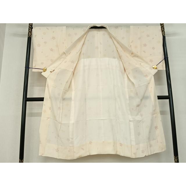 平和屋着物●長襦袢　無双仕立て　舞桜文　ますいわ屋扱い　正絹　逸品　AABF0510fy 平和屋着物○長襦袢 無双仕立て 横段舞桜文 暈し染め 正絹 逸品