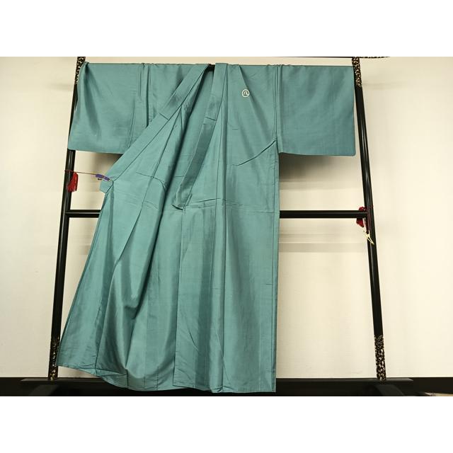 平和屋着物○本場大島紬 白大島 一元7マルキ 草葉文 正絹 逸品 未